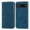For Google Pixel 6a Retro Skin Feel Magnetic Horizontal Flip Leather Phone Case(Blue)