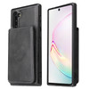 For Samsung Galaxy Note10 Calf Texture Magnetic Card Bag PU Phone Case(Black)