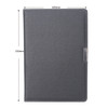 2 PCS PU Business Notebook Mounted Sewing Thread Notebook, Specification: A5(Dark Gray)