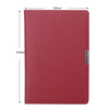 2 PCS PU Business Notebook Mounted Sewing Thread Notebook, Specification: A5(Red)