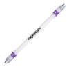 2 PCS Visual Spinning Pen Drop Resistant No Refill Rotary Pen Special(A7 Purple)