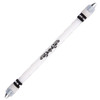 2 PCS Visual Spinning Pen Drop Resistant No Refill Rotary Pen Special(A7 Black)