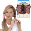 Physical Force Shaping Curly Hair Heatless Hair Curler Hair Band(Coffee )