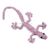 Gecko Pattern Car Stickers with Pink Diamond