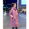 Glossy Loose Down Padded Jacket (Color:Pink Size:XL)