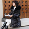 Sequined Down Padded Jacket (Color:Black Size:XL)