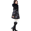 Sequined Down Padded Jacket (Color:Black Size:L)