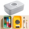 Household Needle Wire Storage Box Large Capacity Hand Sewing Needle Line Package(White Gray)