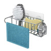 Sink Stainless Steel Drain Rack Wall-mounted Sponge Rag Soap Rack
