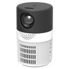 T400 100 inch Screen 3000 Lumens LED Mini Projector, Plug Type:UK Plug(Black White)