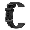 For Samsung Gear S2 Classic 20mm Carbon Fiber Striped Silicone Strap(Black)