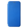 For Ulefone Note 13P Carbon Fiber Texture Magnetic Horizontal Flip PU Phone Case(Blue)