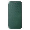 For Blackview A55 Carbon Fiber Texture Magnetic Horizontal Flip PU Phone Case(Green)