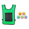 Children Dodgeball Vest For Parent-child Outdoor Games With 5 Balls, Specification: Small (Green)