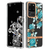 For Samsung Galaxy S20 Ultra Flowers and Plants Series IMD TPU Phone Case(Blue Rose)