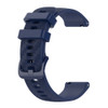 For Samsung Galaxy Watch 3 41mm 20mm Carbon Fiber Striped Silicone Strap(Blue)