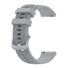 For Samsung Galaxy Watch 3 41mm 20mm Carbon Fiber Striped Silicone Strap(Grey)
