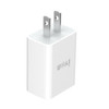 IVON AD-33 2 in 1 2.1A Single USB Port Travel Charger + 1m USB to Micro USB Data Cable Set, US Plug(White)