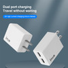 IVON AD38 5V 2.1A Dual USB Port Travel Charger, US Plug