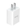 IVON AD-33 2 in 1 2.1A Single USB Port Travel Charger + 1m USB to USB-C / Type-C Data Cable Set, US Plug(White)