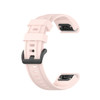 For Garmin Fenix 7S Silicone Sports Pure Color Strap(Pink)