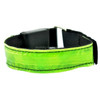 LED Flash Safety Reflective Nylon Light Battery Sports Wrist Belt(Green)