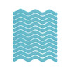 48 PCS Wavy Shaped Safety Bathtub Non-Slip Sticker, Specification:  1.3 x 18cm(Blue)