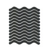 48 PCS Wavy Shaped Safety Bathtub Non-Slip Sticker, Specification:  1.3 x 18cm(Black)