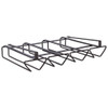 Free Punch Cabinet Wrought Iron Wine Glass Holder Upside Down Rack,Style: Four-row