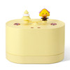 Geometry Band Music Box Large Fog Volume Hydrating Humidifier, Style: Charging Model(Yellow)