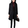 Fall Solid Color Double-sided Mid-length Woolen Coat For Ladies (Color:Light Brown Size:L)