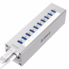 ORICO A3H10 Aluminum High Speed 10 Ports USB 3.0 HUB with Power Adapter for Laptops(Silver)