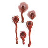 S-251 100 PCS Halloween Terror Realistic Bullet Wound Blood Temporary Tattoo Sticker