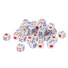 40 PCS Gaming Dice Set for Leisure Time Playing, Size: 11mm x 11mm x 11mm(White)