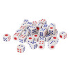 40 PCS Gaming Dice Set for Leisure Time Playing, Size: 11mm x 11mm x 11mm(White)