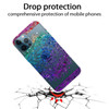 Gradient Lace Transparent TPU Phone Case For iPhone 11 Pro(Green Blue Purple)