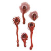 S-251 50 PCS Halloween Terror Realistic Bullet Wound Blood Temporary Tattoo Sticker