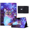 Electric Pressed TPU Leather Tablet Case For iPad 9.7 2018 / 2017(Star Cat)