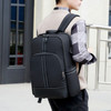 Light Comfortable Backpack Waterproof Oxford Cloth Backpack(Black Large )