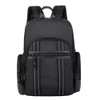 Men Business Laptop Back Shoulders Bag Waterproof Wear Backpack(Style 2 Black)
