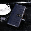 For TCL 30 SE idewei Crocodile Texture Leather Phone Case(Dark Blue)
