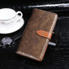 For Blackview A70 Pro idewei Crocodile Texture Leather Phone Case(Ebony)