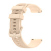 For Garmin Fenix 5S Plus 20mm Carbon Fiber Striped Silicone Strap(Beige)