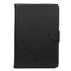 For Samsung Galaxy Tab A8 10.5 2021 X200 / X205 Butterfly Flower Embossing Pattern Leather Tablet Case(Black)
