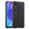 For vivo Y95/Y1s/Y91 with Fingerprint Hole Dream Holder Card Bag Shockproof Phone Case(Black)