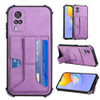 For vivo Y51 2020/Y31 2021/Y51s Foreign Version/Y51a Dream Holder Card Bag Shockproof Phone Case(Purple)