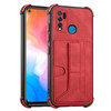 For vivo Y50/Y30/Y30i Dream Holder Card Bag Shockproof Phone Case(Red)