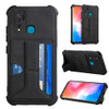 For vivo Y50/Y30/Y30i Dream Holder Card Bag Shockproof Phone Case(Black)