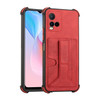 For vivo Y33s/Y21 2021/Y21s 2021 Dream Holder Card Bag Shockproof Phone Case(Red)