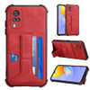 For vivo Y51 2020/Y31 2021/Y51s Foreign Version/Y51a Dream Holder Card Bag Shockproof Phone Case(Red)